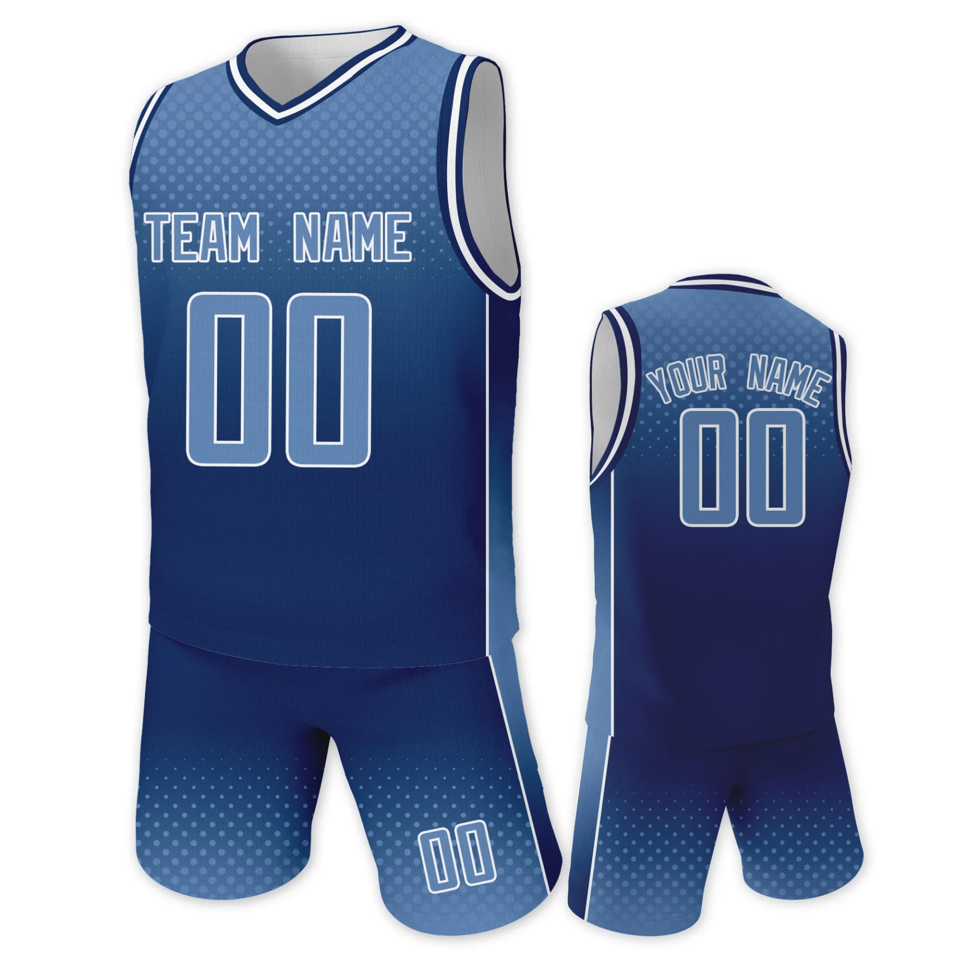 Custom Kids Basketball Jersey and Shorts Kit