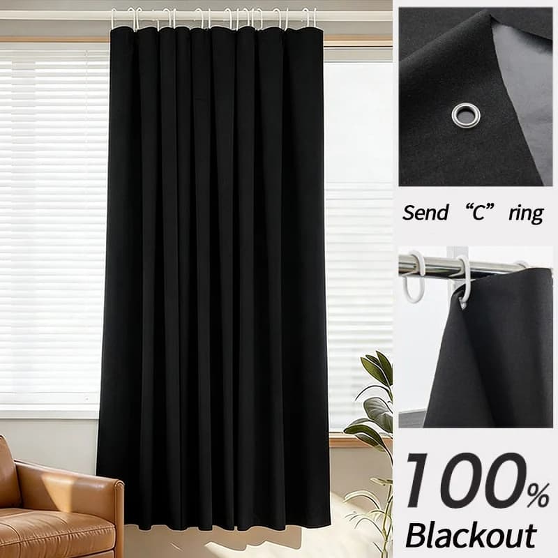 Blackout Window Curtains Rod Pocket