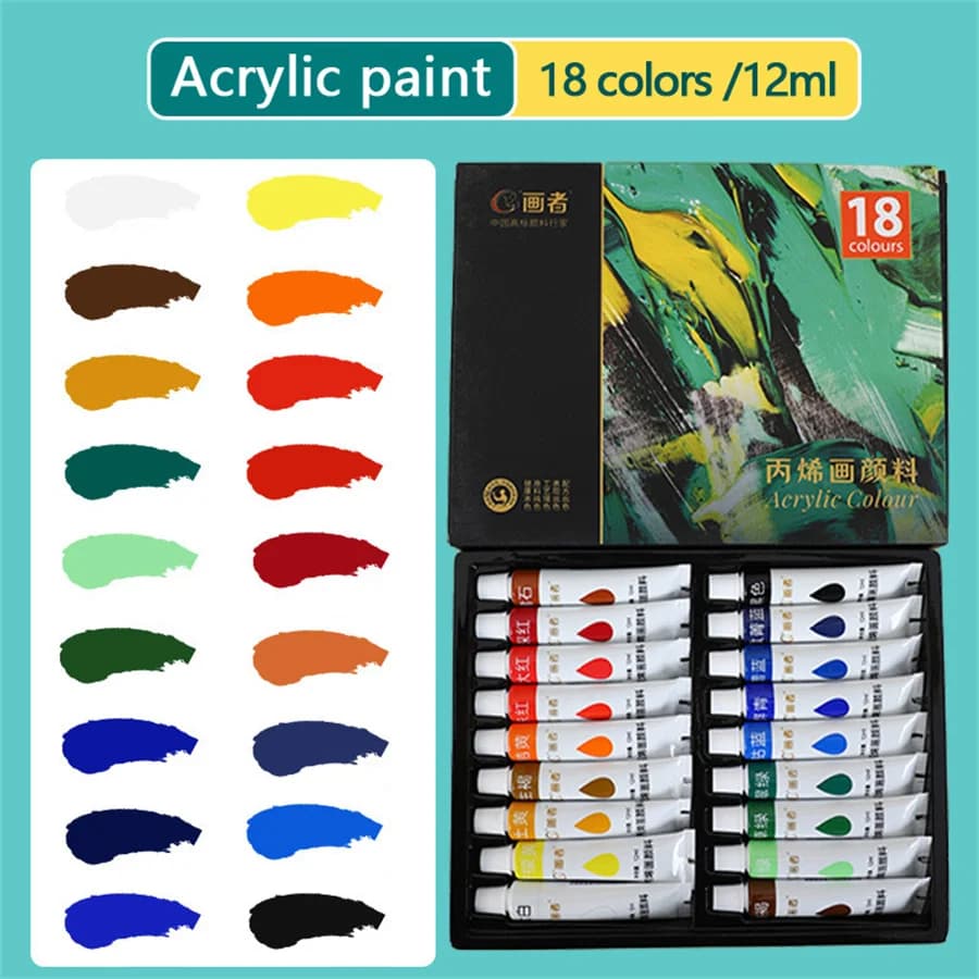 Acrylic Paint Set, 36 Colors