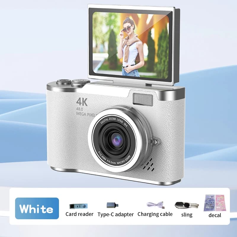 Kids Digital Camera with 8X Zoom and Flip Screen