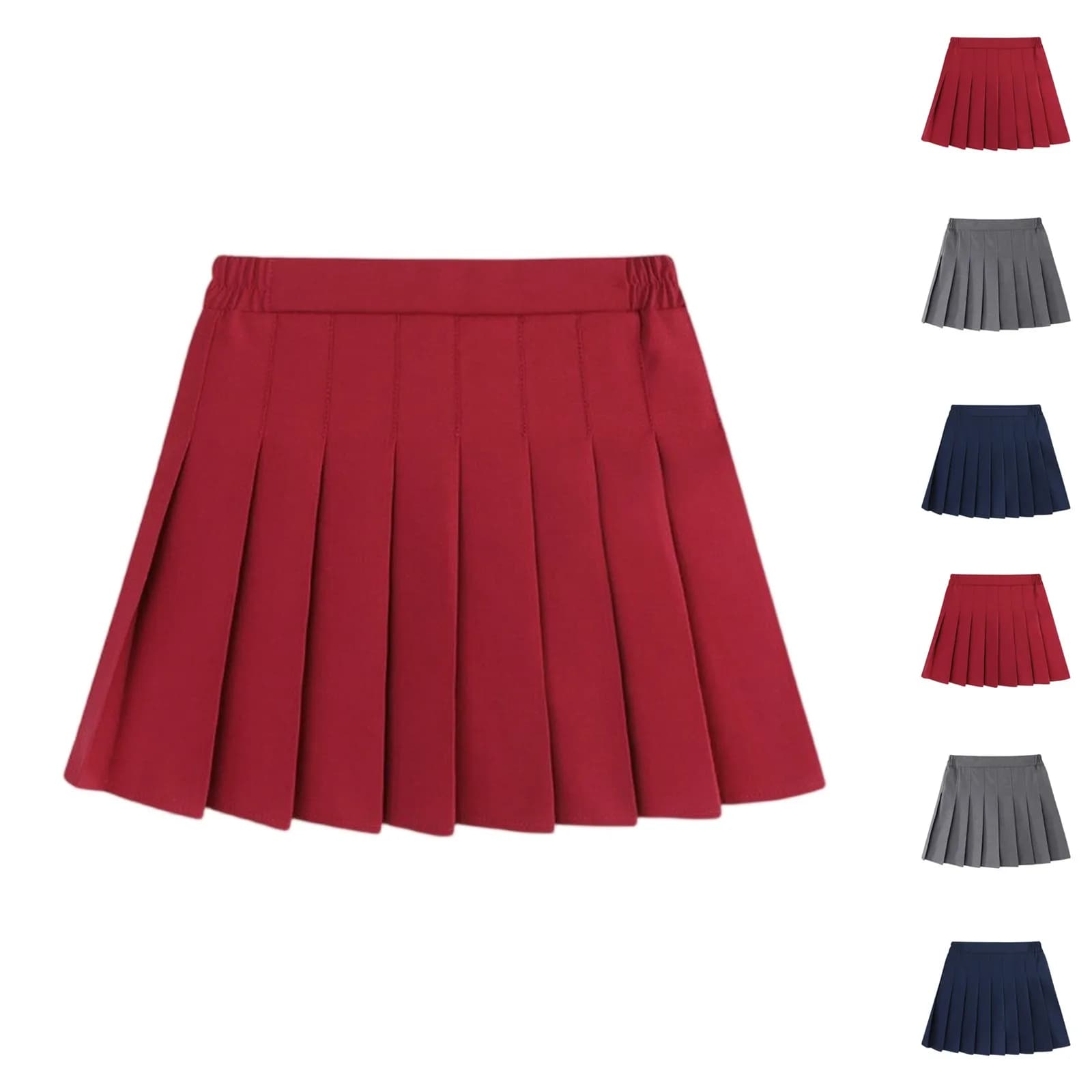 Girls' Pleated School Skirt A-Line