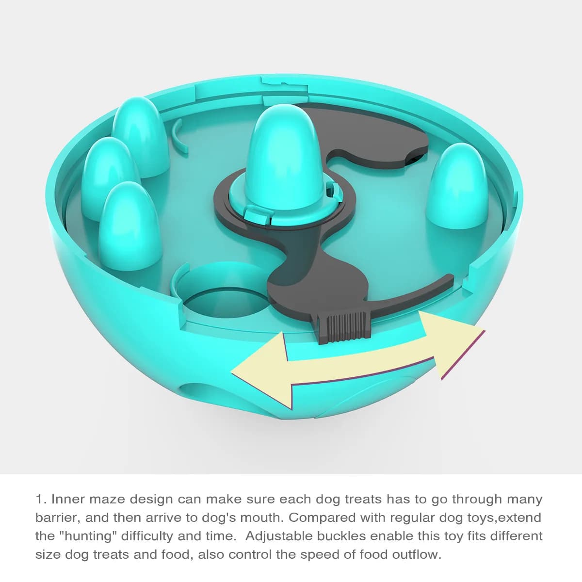 Interactive Treat Dispensing Puzzle Ball Toy