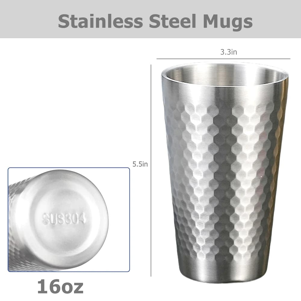 Stainless Steel Insulated Coffee Mug Set