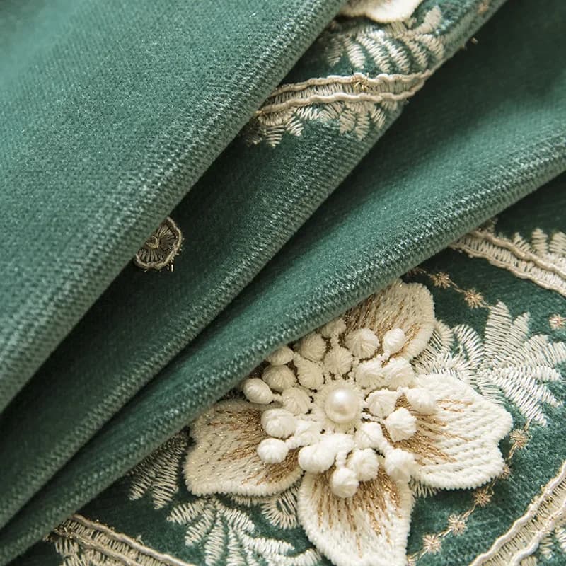 European Embroidered Curtains Panel