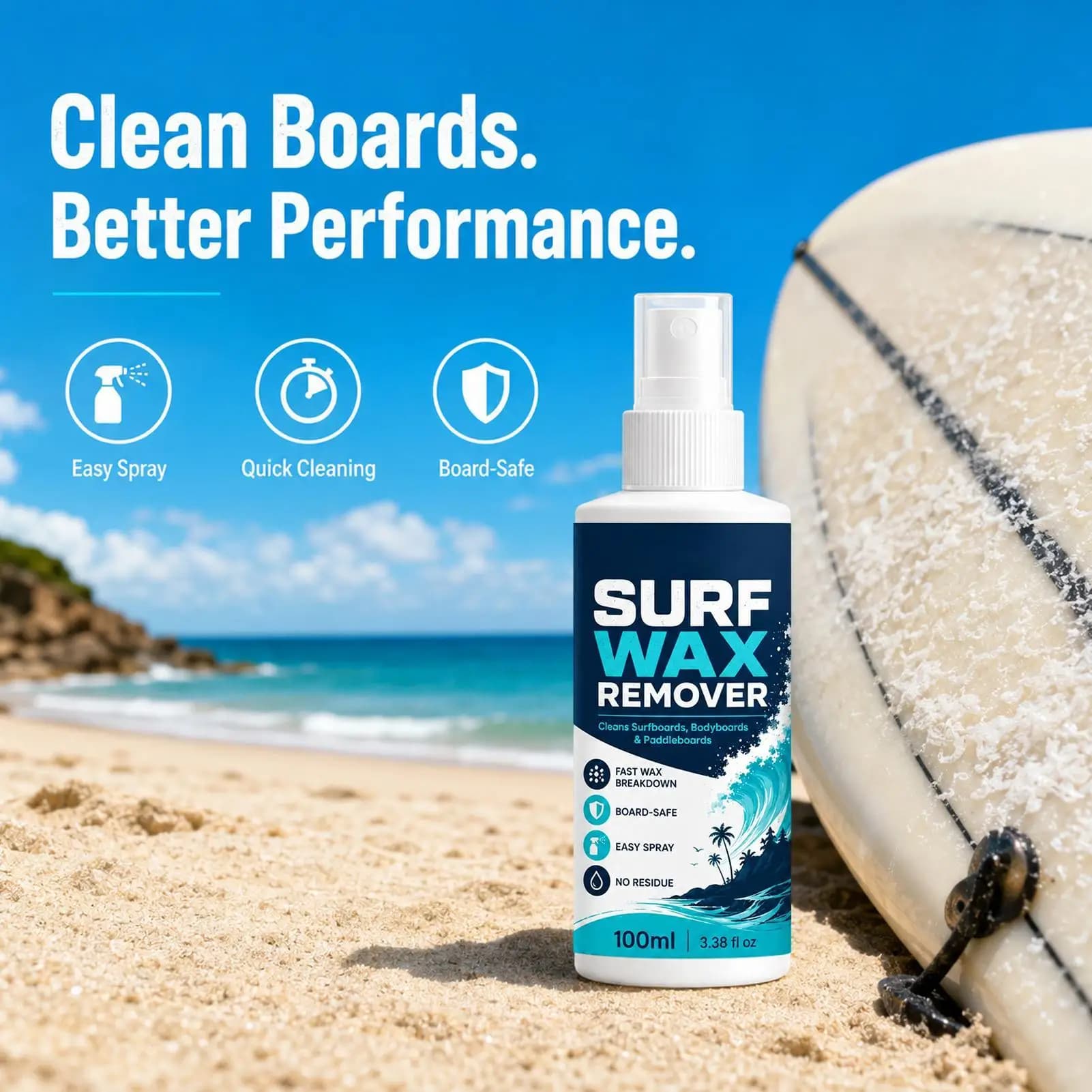 Surfboard Wax Remover Spray