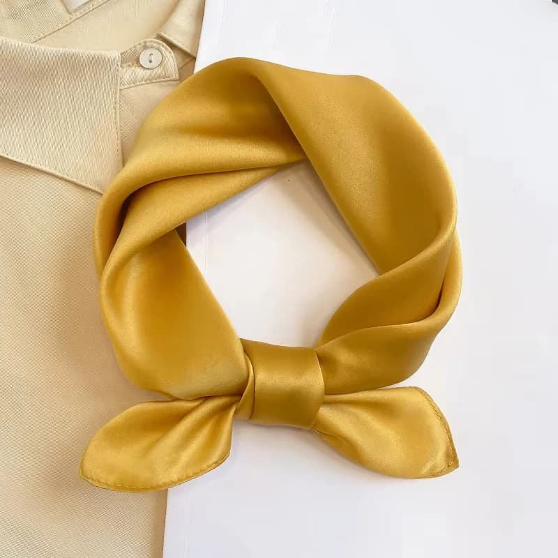 Scarf 100% Silk Bandana Women Square Scarves Wrap Kerchief Mulberry Spring Fashion Luxury High Quality Headband Hijab Shawls