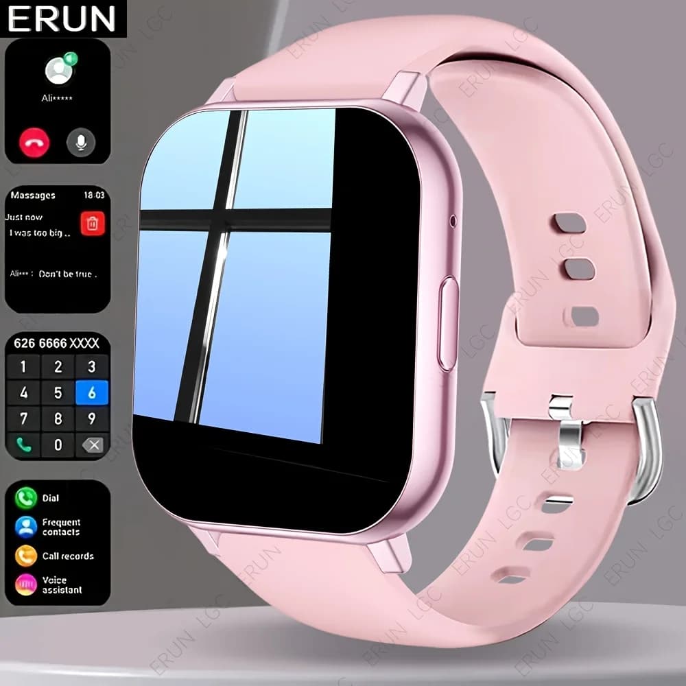 Smart Watch, 1.83-Inch Touch Screen, with Call/Message Reminders, Multi-Dial/Multi-Sports Modes/Pedometer/Activity Tracking