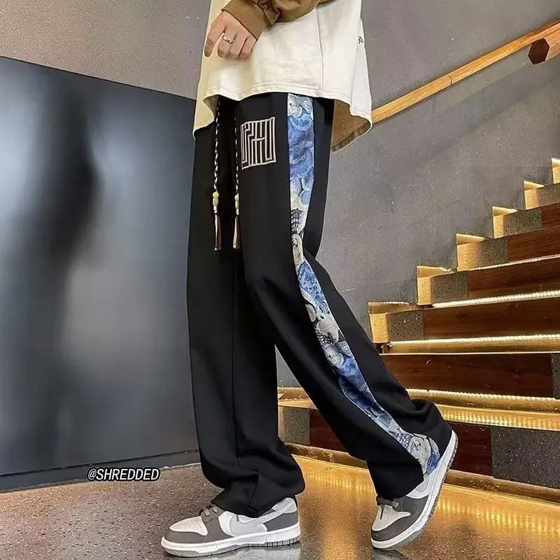 Men's Oversized Patchwork Joggers