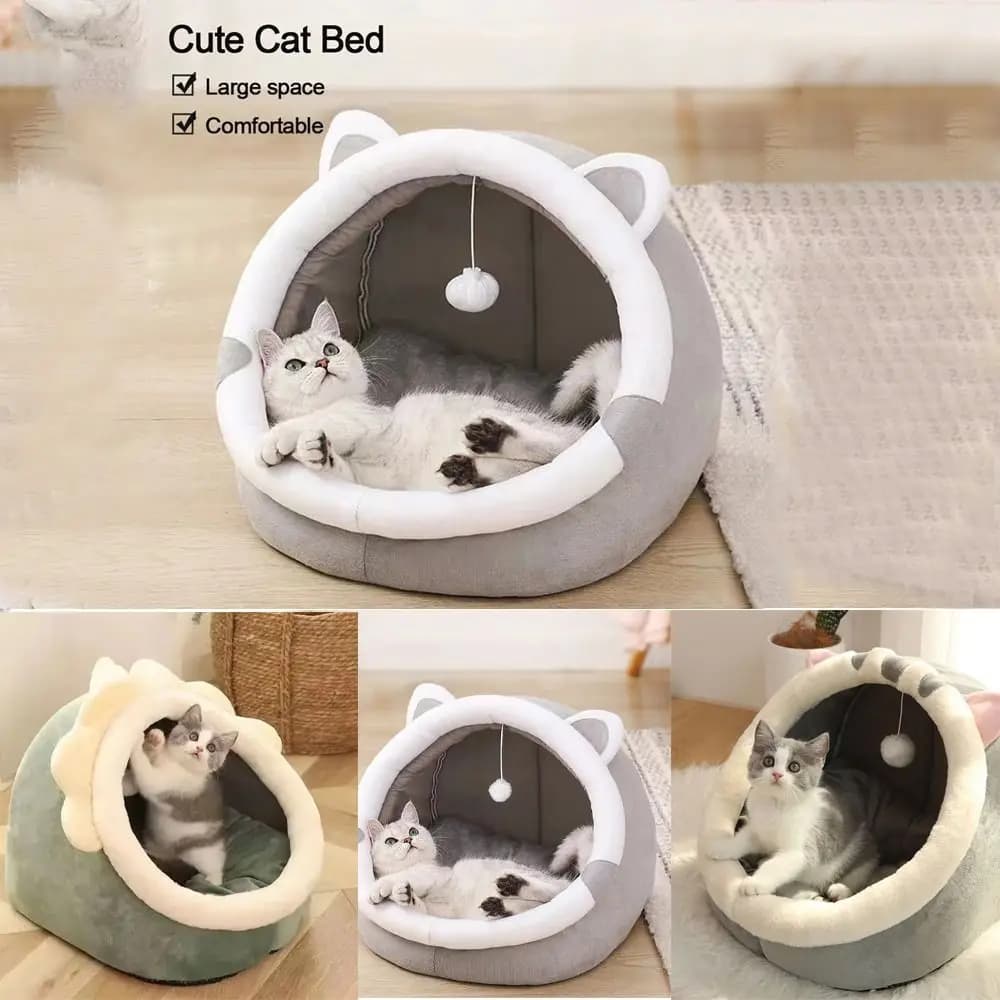 Semi-Enclosed Dome Pet Bed