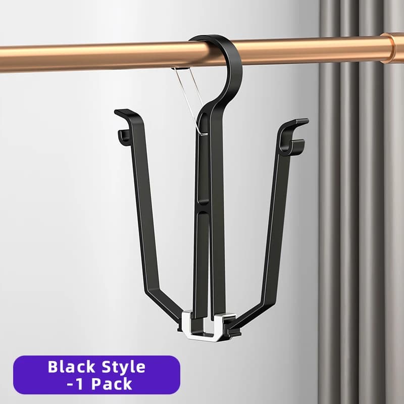 Foldable Shoe Drying Rack with Hooks