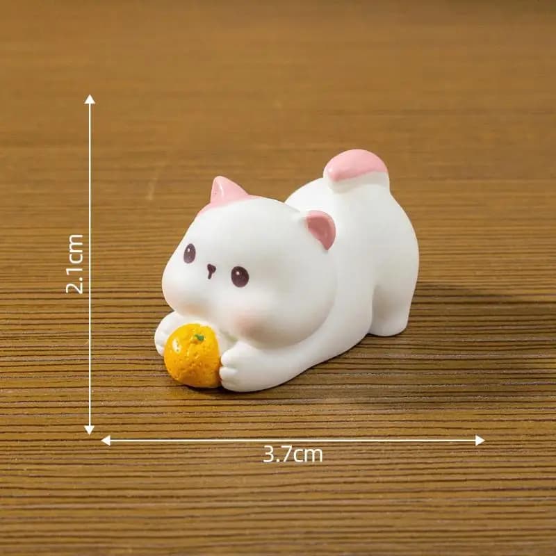 Cartoon Cat Resin Figurine