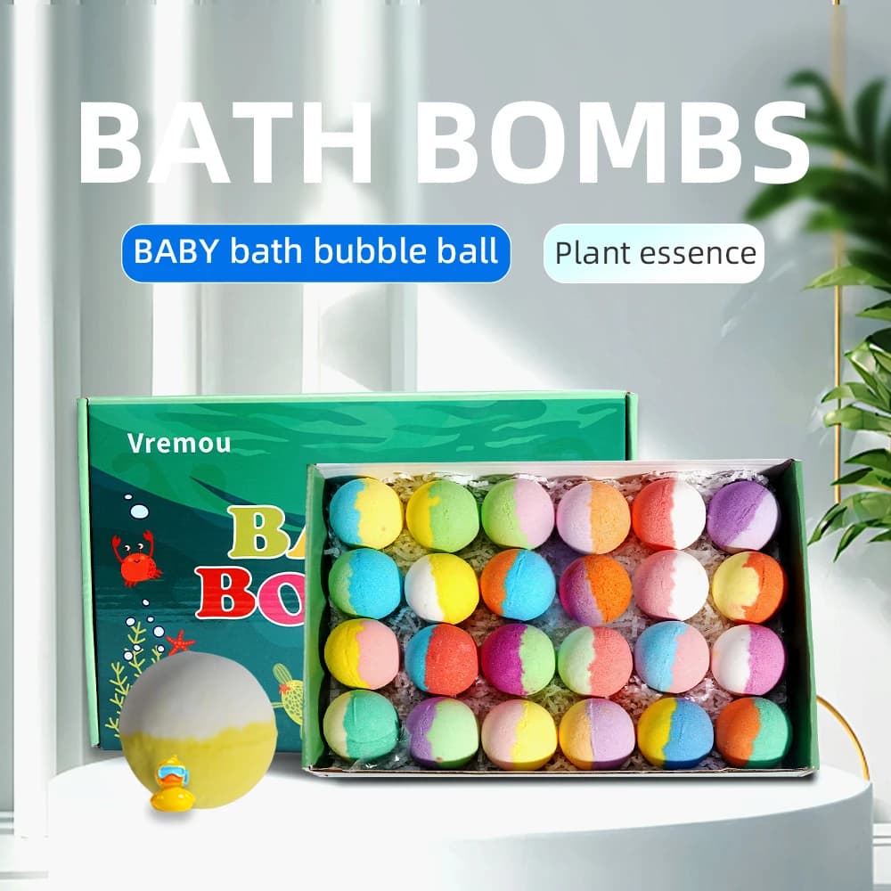 Kids Bath Bombs With Surprise Toys 24 Pack