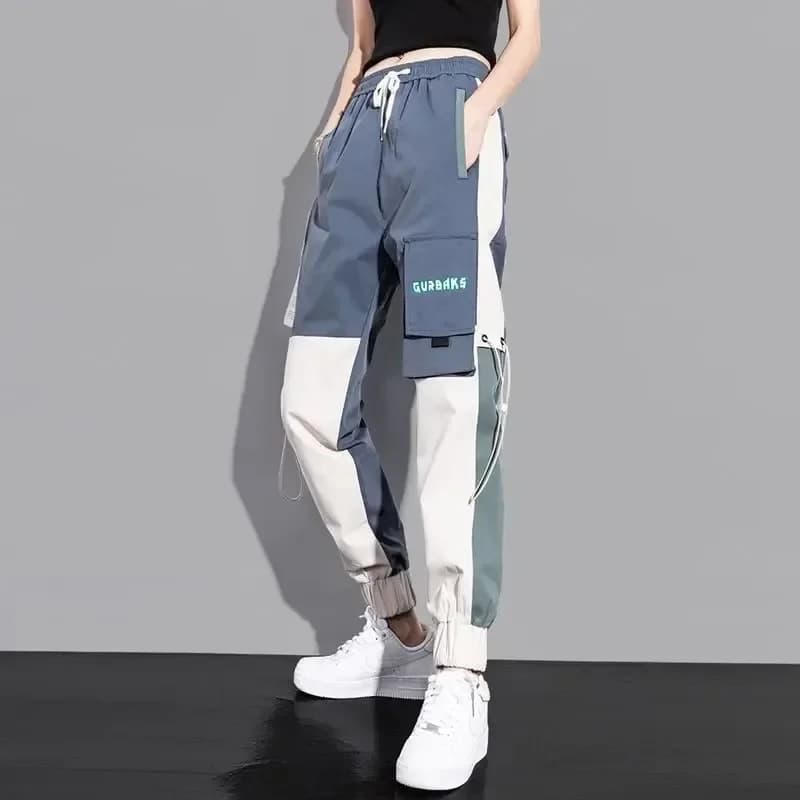 Black Elastic Ankle Sports Pants for Women