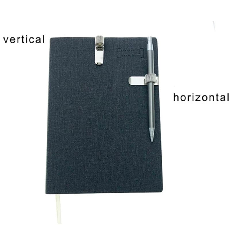 Metal Pen Holder Clip for Notebook and Clipboard