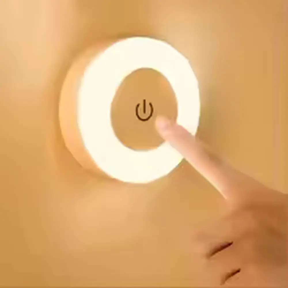 Night Light Motion Sensor Light USB LED Lamp With Switch Rechargeable Inductor Lights For Kitchen Stairs Hallway Closet Bedroom