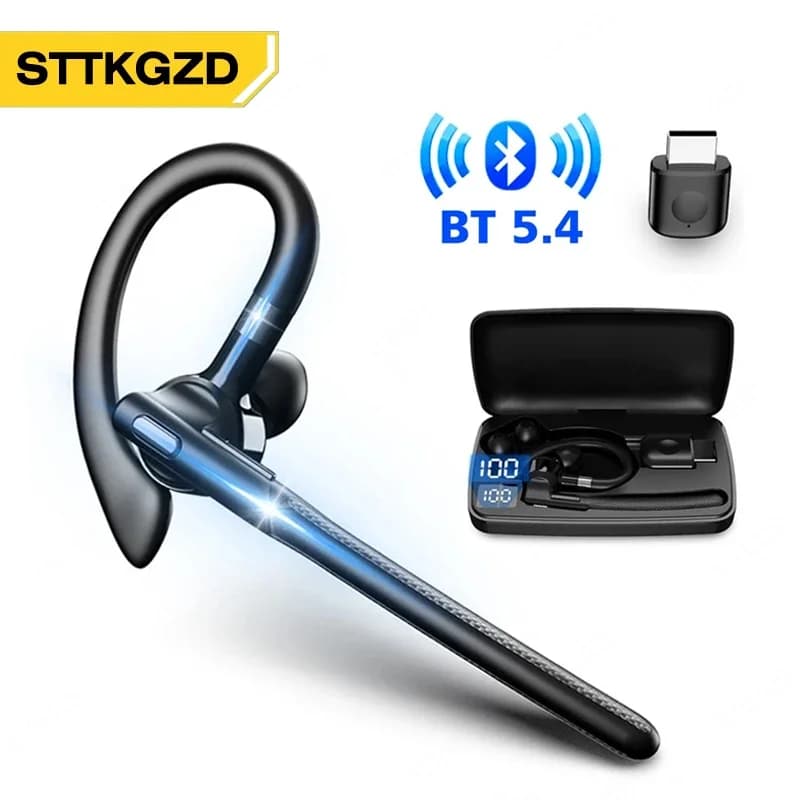 Wireless Bluetooth Earphone Headset with Dual Microphone