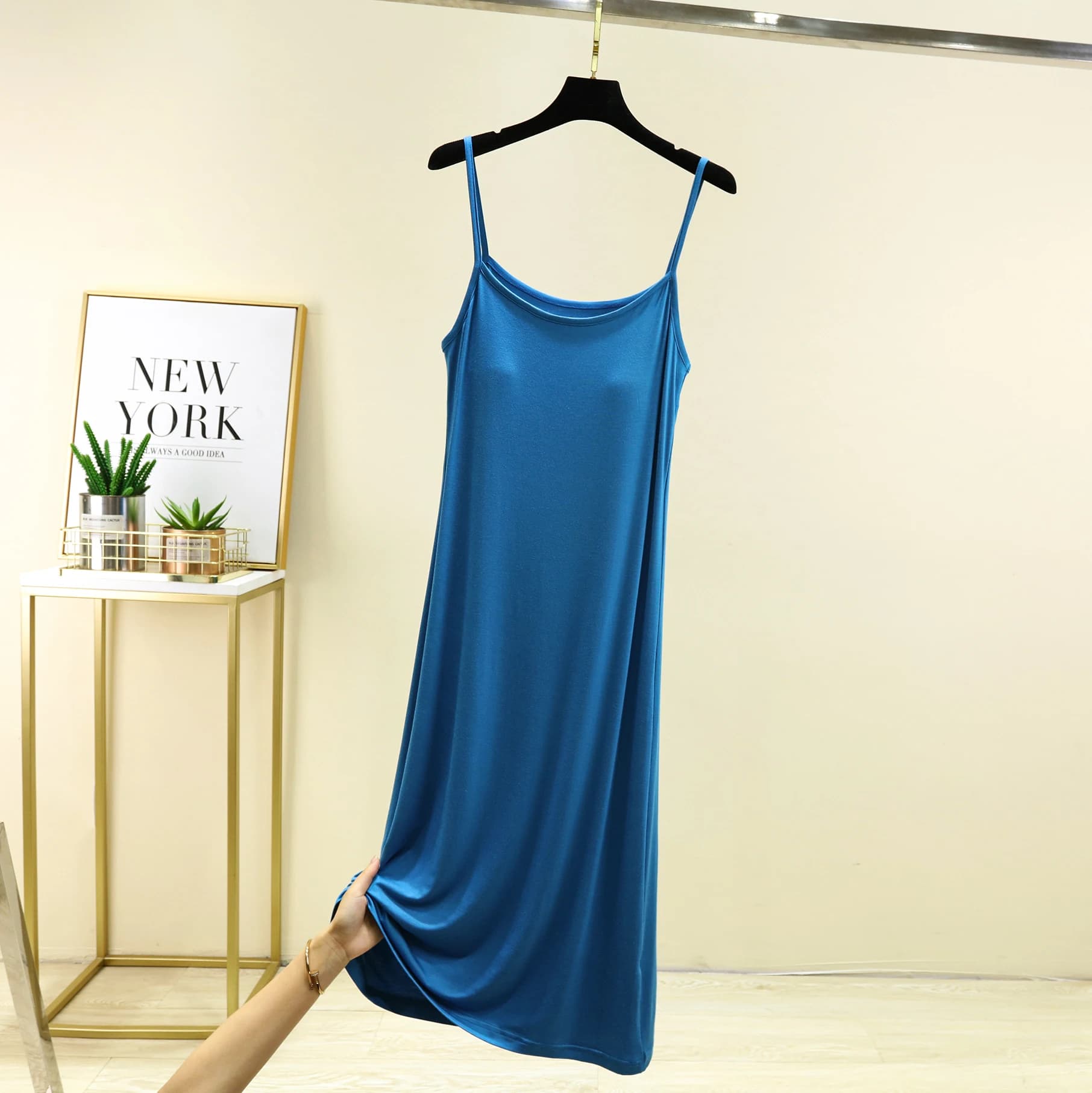 Modal Midi Dress with Built-in Bra