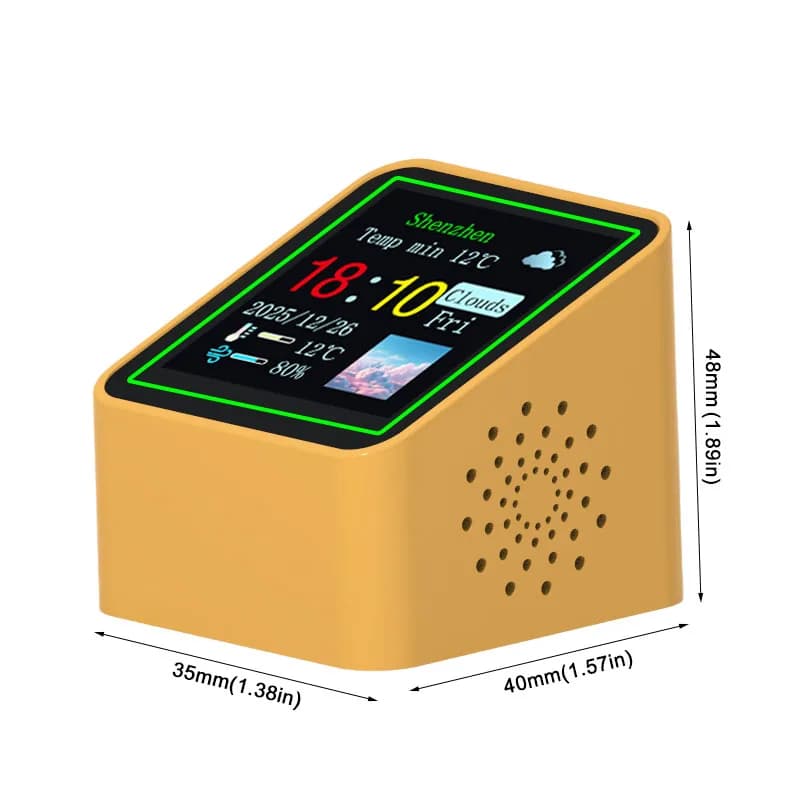 Smart WiFi Desk Clock Weather Station
