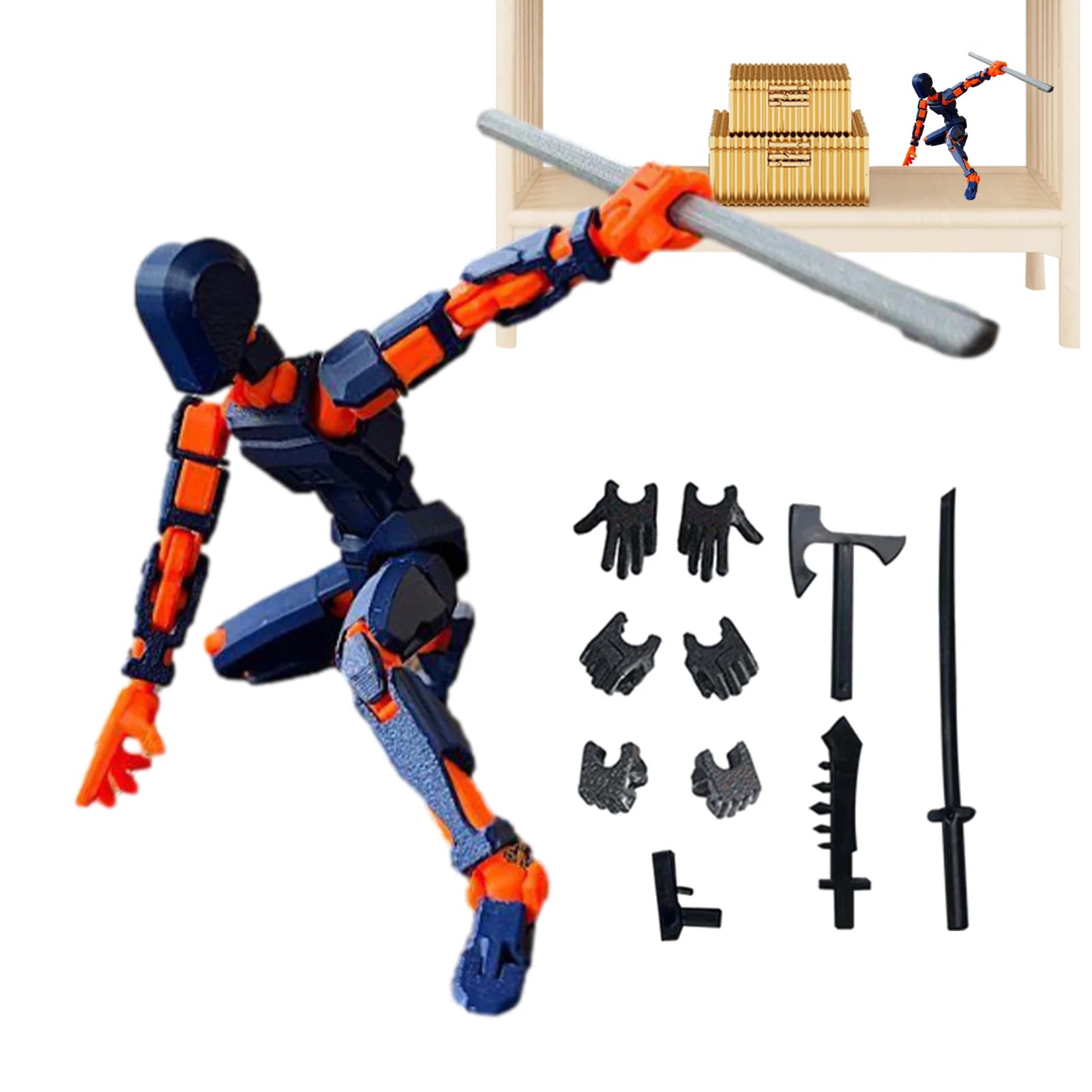 Full Joint Poseable Action Figure 13-Articulated