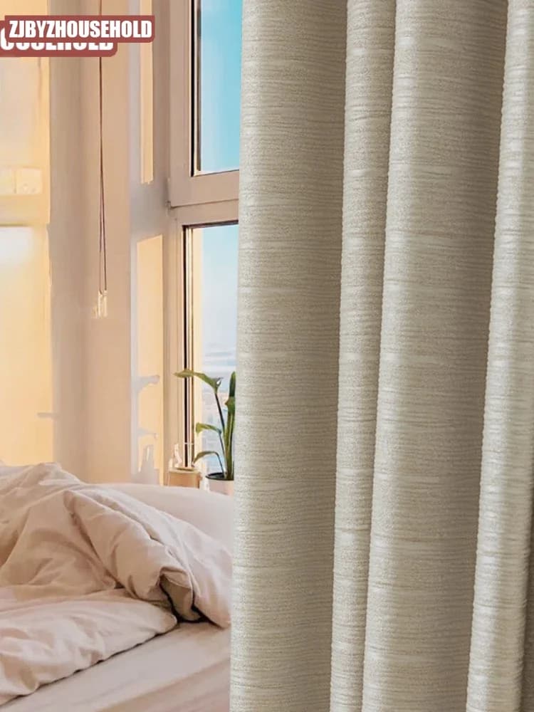 Cream Blackout Curtains for Bedroom