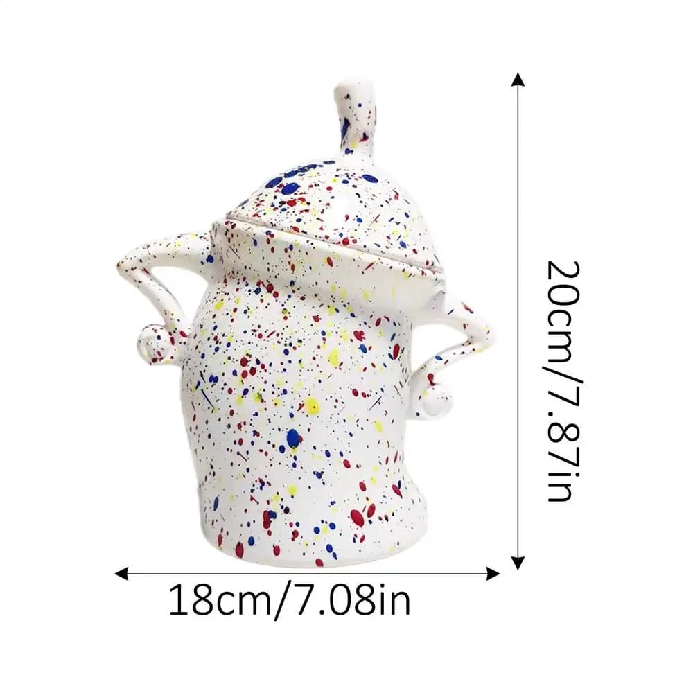 Decorative Food Storage Canister with Airtight Lid