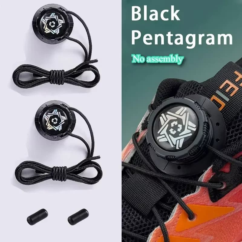 1 Pair of Sports Shoe Laces, Lace-free Swivel Buckle for Men and Women, Casual Lazy Shoes, Lace Accessories, Sports Shoe Laces