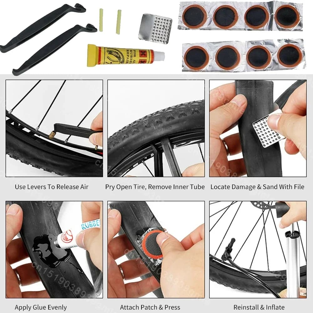 Bicycle Tire Repair Kit with Cold Patch
