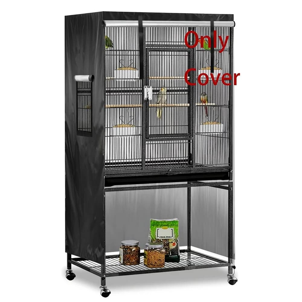 Small Bird Cage with Privacy Shelter