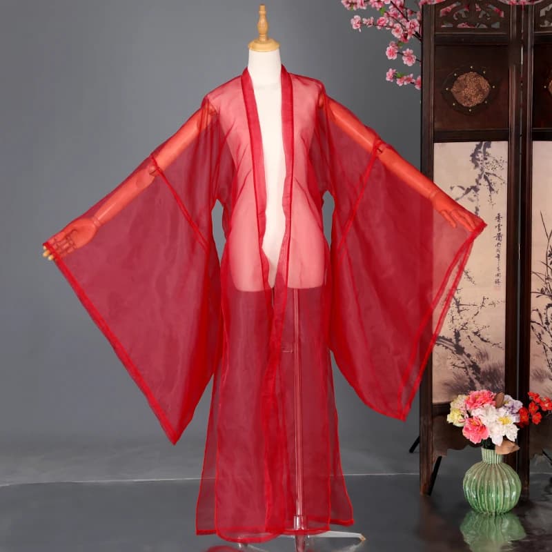 Women's Chiffon Hanfu Cloak Overcoat