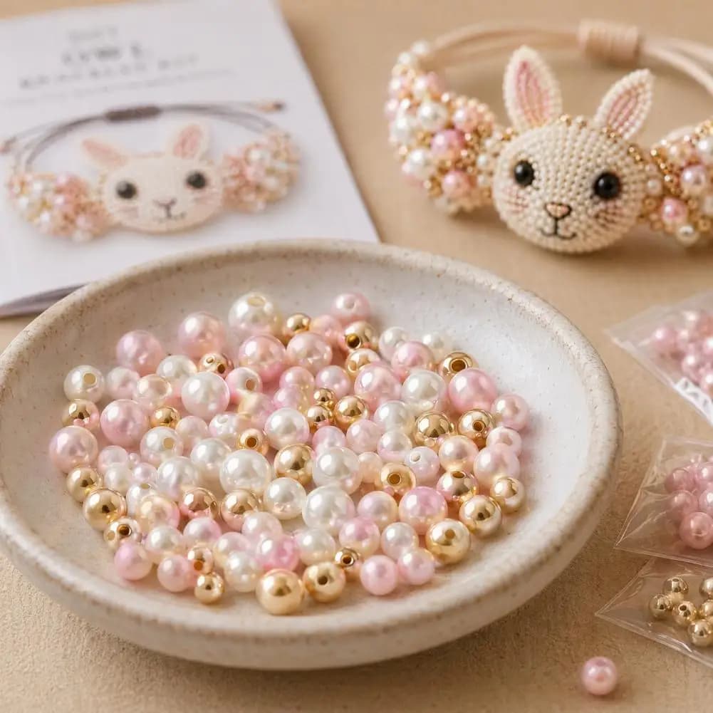 DIY Beaded Bracelet Making Kit With Colorful Beads