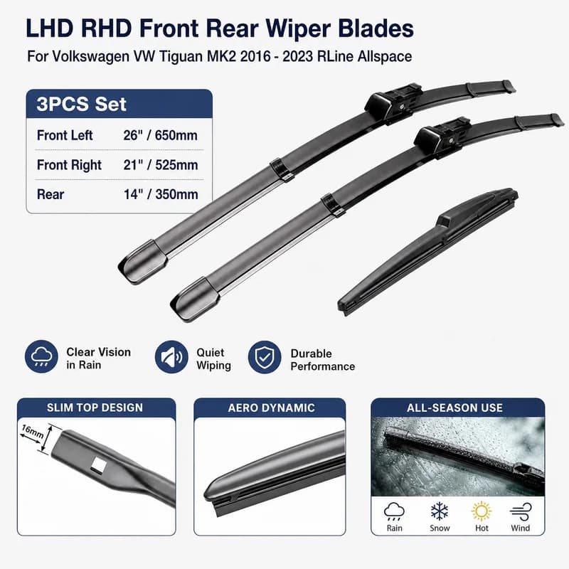 Windshield Wiper Blade Set for VW Crafter