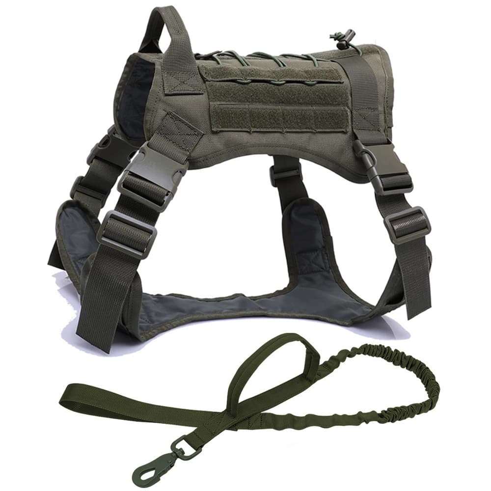 Tactical Dog Harness with MOLLE System