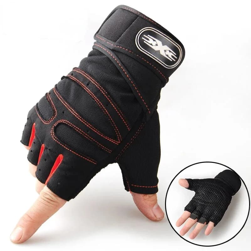 Half-Finger Wrist Guard Gloves for Fitness