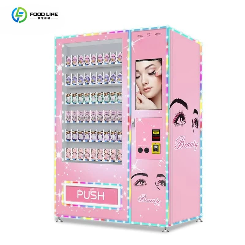 Attractive Design Self-Service Smart Cosmetics Vending Machine Beautiful Hair & Eyelashes Vending Machine Beauty