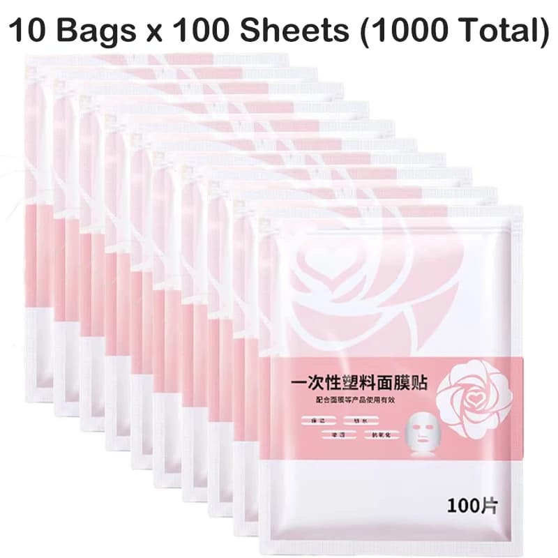 Disposable Facial Mask Sheets Ultra Thin Plastic