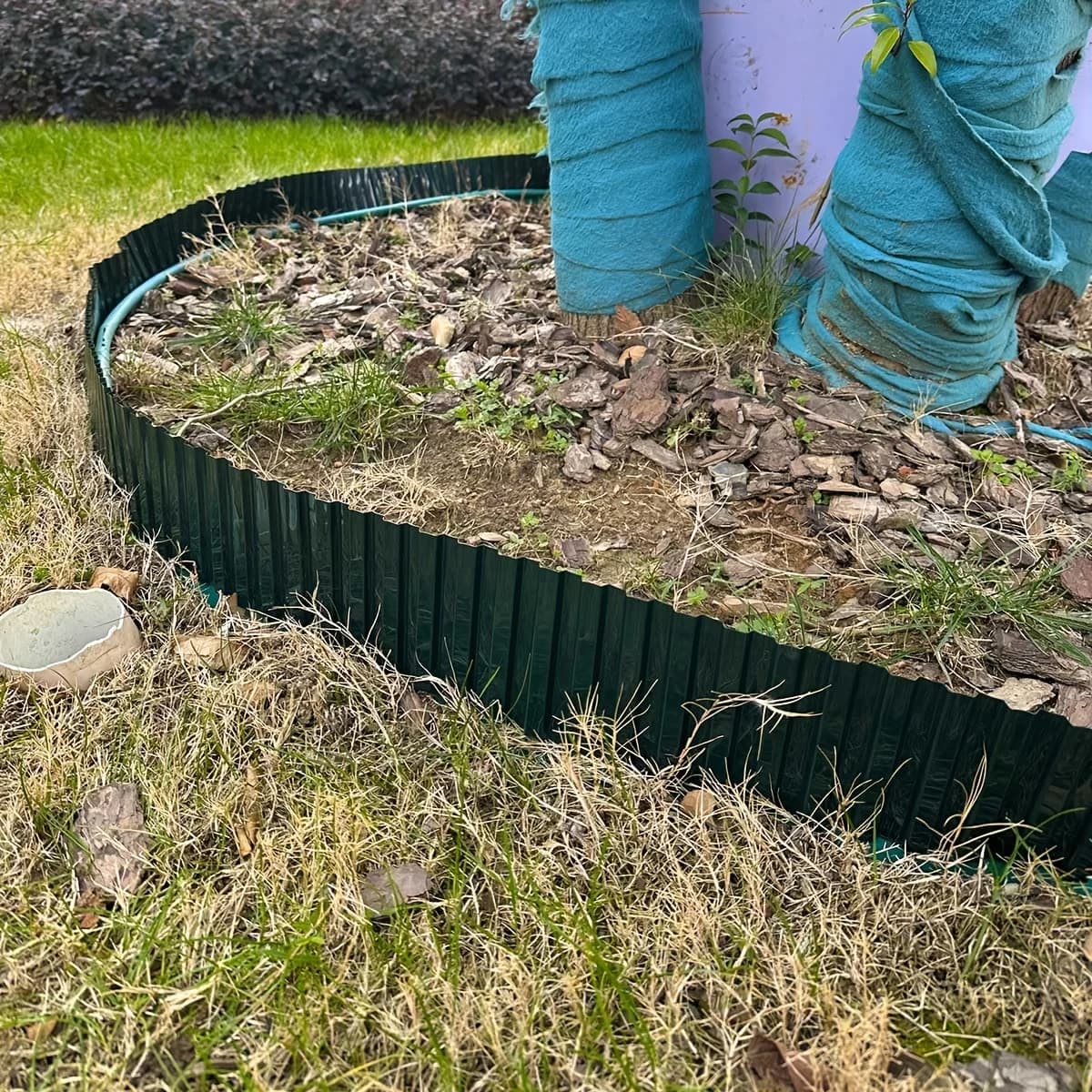 Garden Grass Lawn Edge Border Fence Path Flexible Lawn Edging Border Fence Green Outdoor Landscape Garden Decor 10cm x 9M