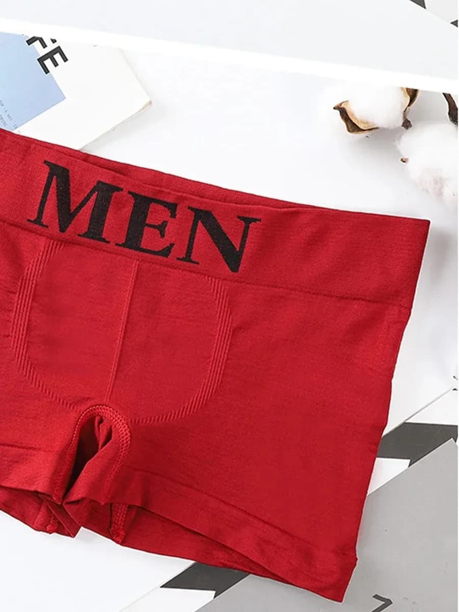 Men's Plain Color Boxer Briefs Pack