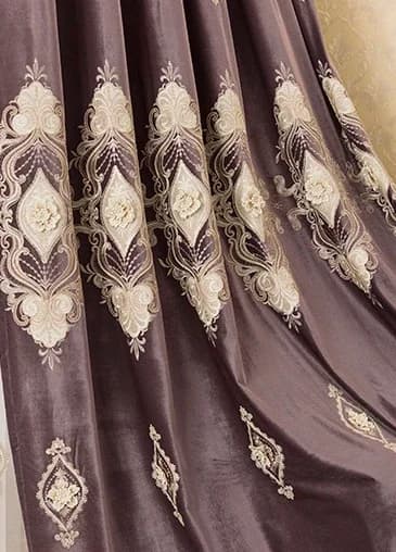 European Embroidered Curtains Panel