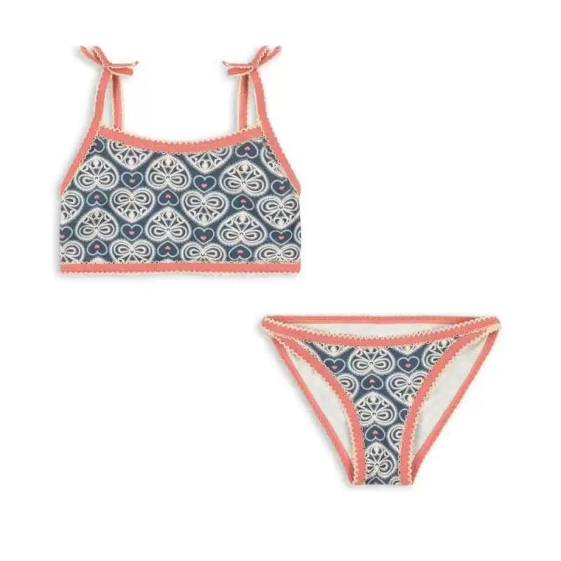 New Kids Swimwear 2026 Summer Floral Printed Girl Swimsuit Beach Wear Bathing Suit Baby Bikinis Set Clothes