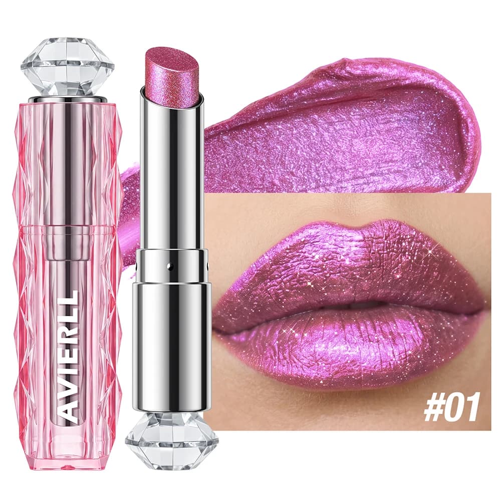 Color Shifting Glitter Lipstick with Shimmer