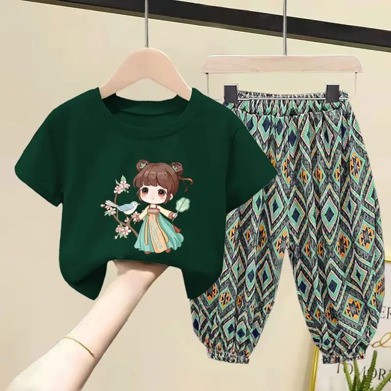 Dark green 2pcs / 90cm 2T