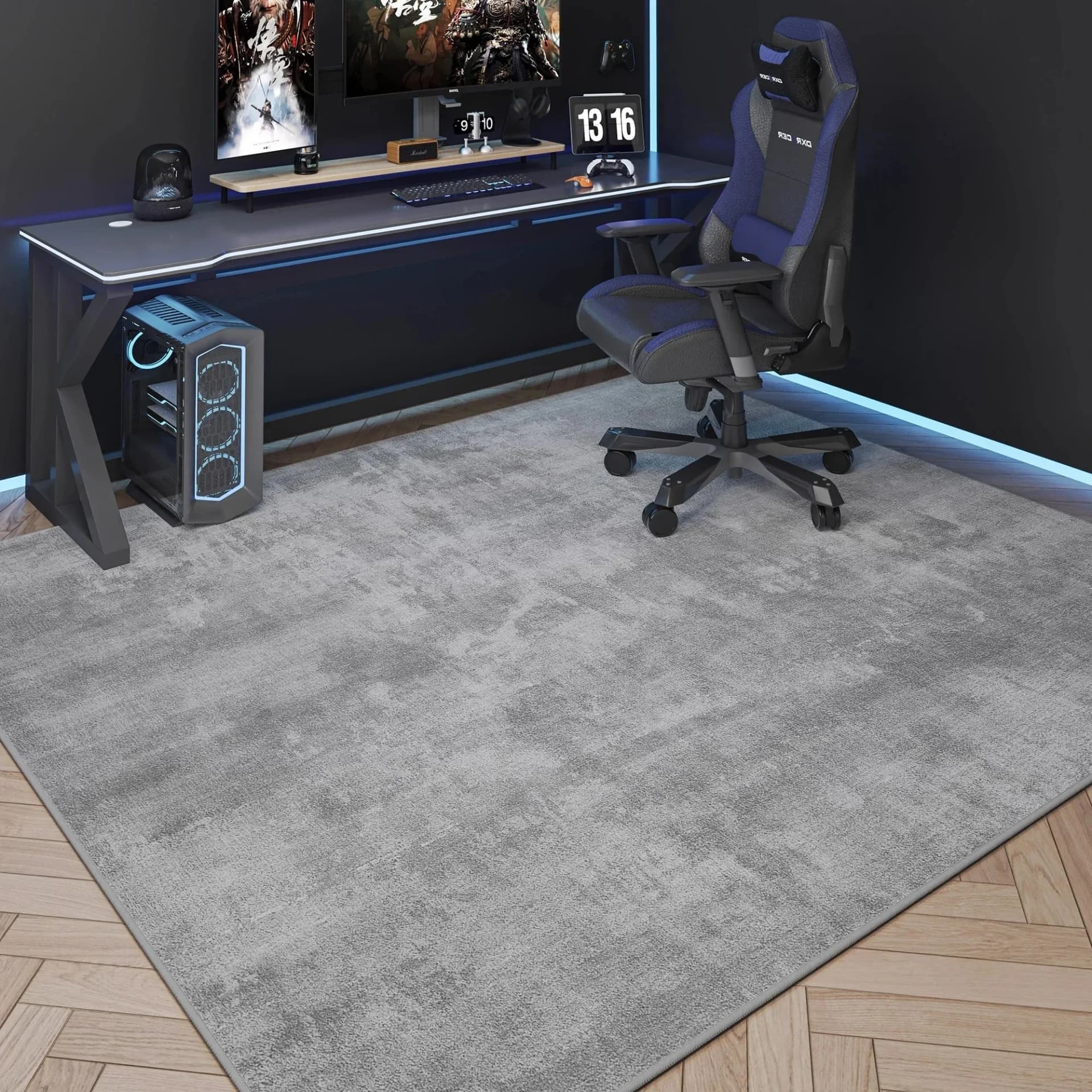Modern Faded Abstract Texture Area Rug