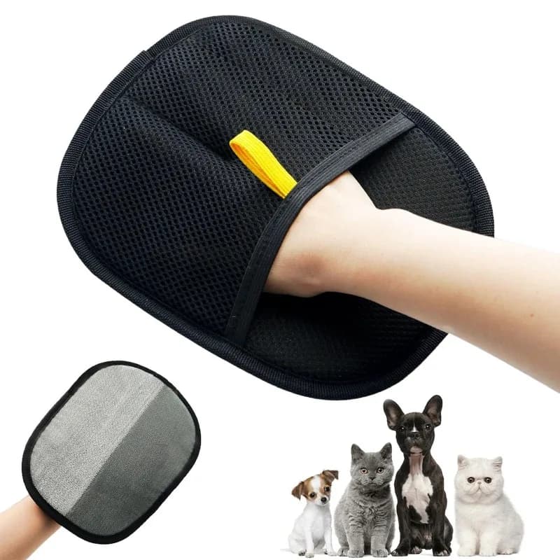 Pet Grooming Gloves Pet Hair Remover Brush Kitten Cleaning Glove Removing Dog Cat Hair From Sofa Carpet Clothes Pet Supplies