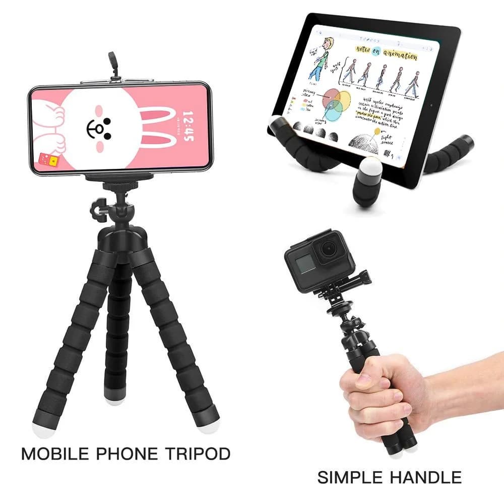 Flexible Tripod Phone Holder Stand