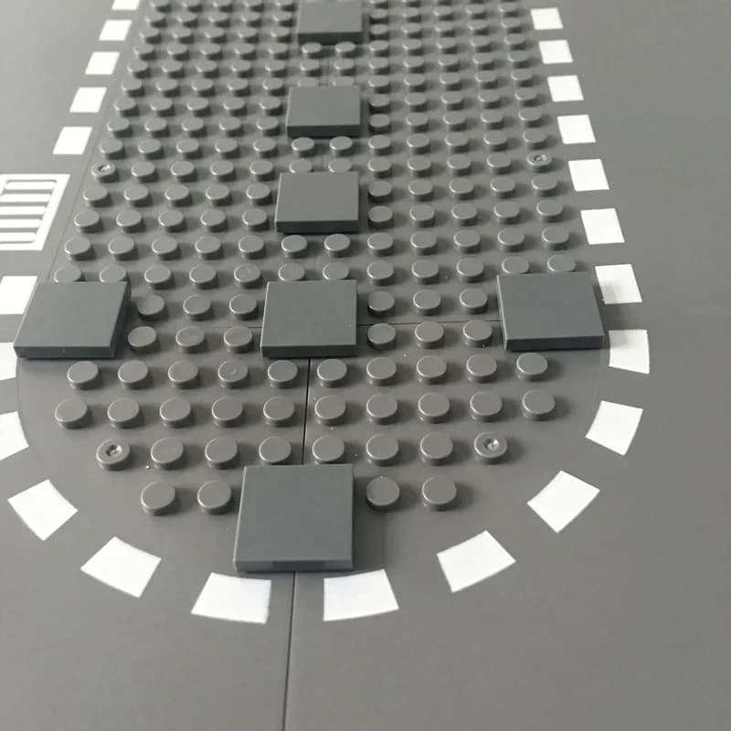 Building Block Flat Tiles 2×2 100 Pcs