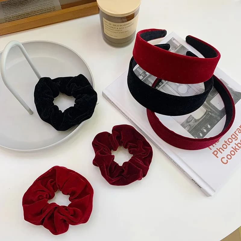 Wide Velvet Hair Hoops Headband