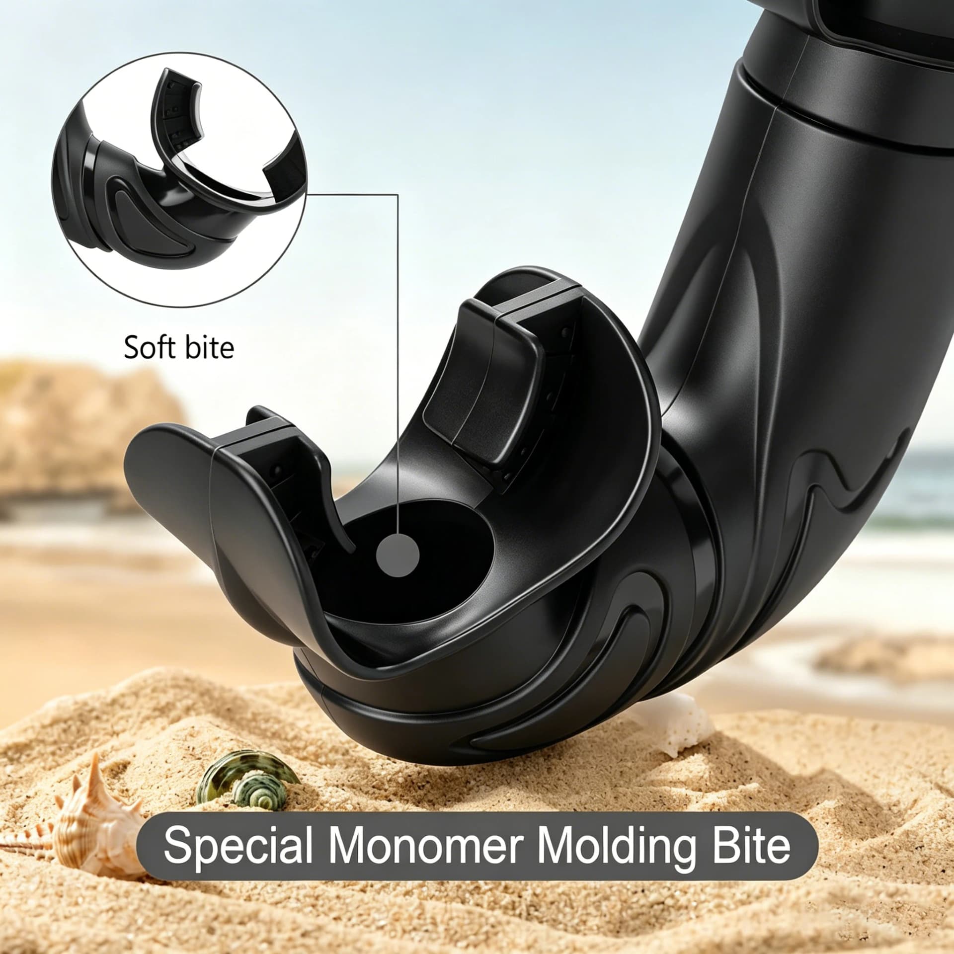 Retractable Soft Silicone Snorkel