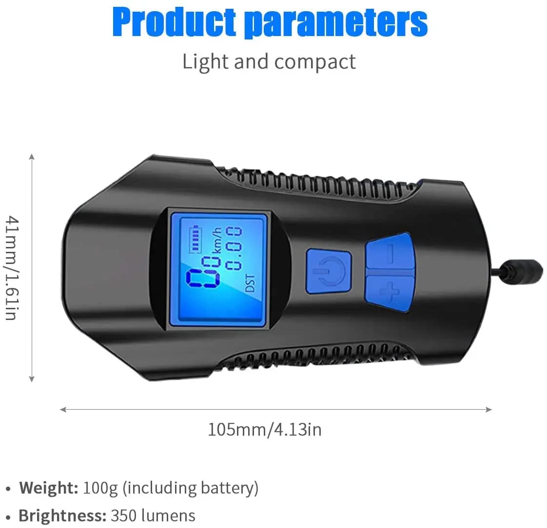 Bike Light Set with Horn and Speedometer