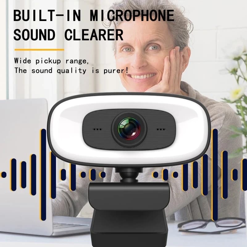 Webcam Mini 4K USB Computer 2K Webcam  Full HD 1080P Web  For Work With Microphone Tripod For PC Laptops Live Streaming Camera