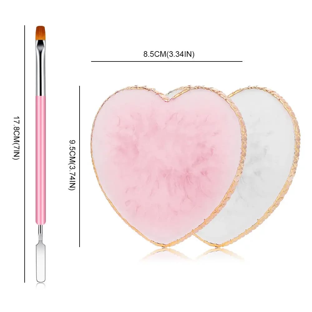 Nail Art Palette And Brush Design Tip Painting Drawing Display Carving Dotting Pen Acrylic Gel UV Polish DIY Manicure Set Tools